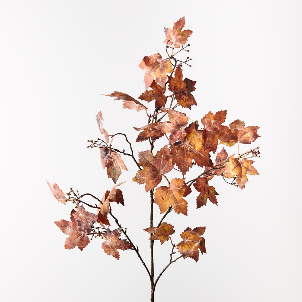 Maple Leaf Seed Spray Rust 102cml – Floral Interiors Shop